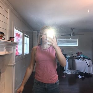 Pink workout shirt